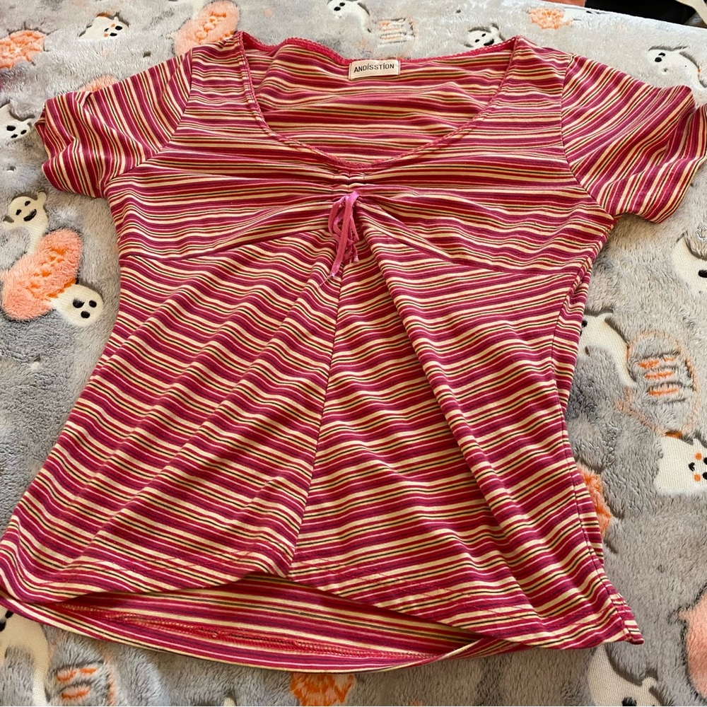 Vintage Striped Blouse